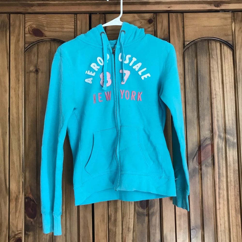 Aeropostale juniors zip up hoodie size S